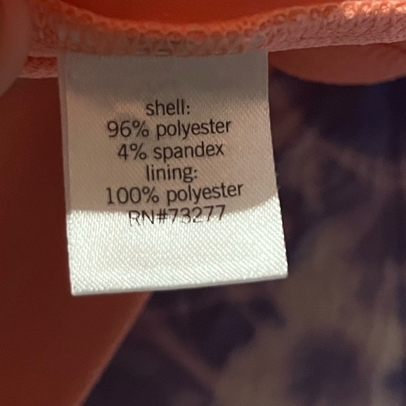 Apt. 9 Women's Coral And Gold Double Layer Flowy Sleeveless Blouse Size Large - Picture 4 of 7